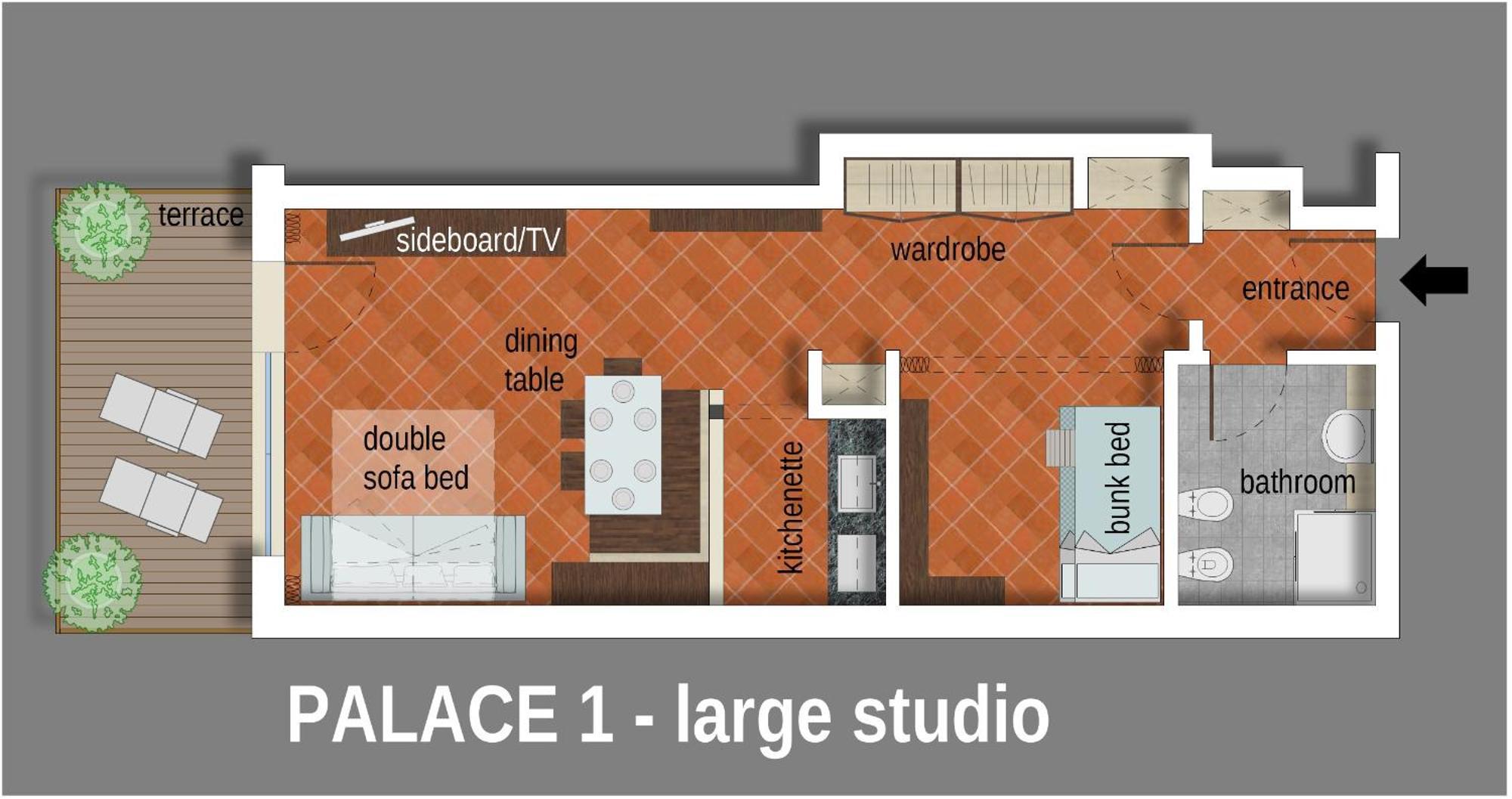 Palace 1 E 2 Aparthotel 3*