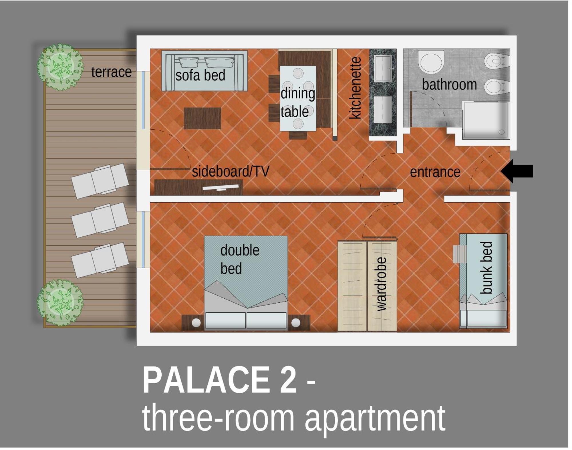 Aparthotel Palace 1 E 2 3*